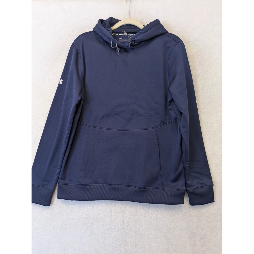 Under Armour Mens Navy Blue‎ Loose Fit Fleece Pullover Hoodie Small SM SM/P/CH